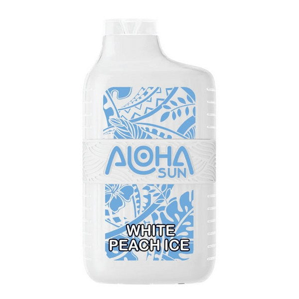 Aloha Sun 7000 Disposable Vape Kit - White Peach Ice | Idea Vape