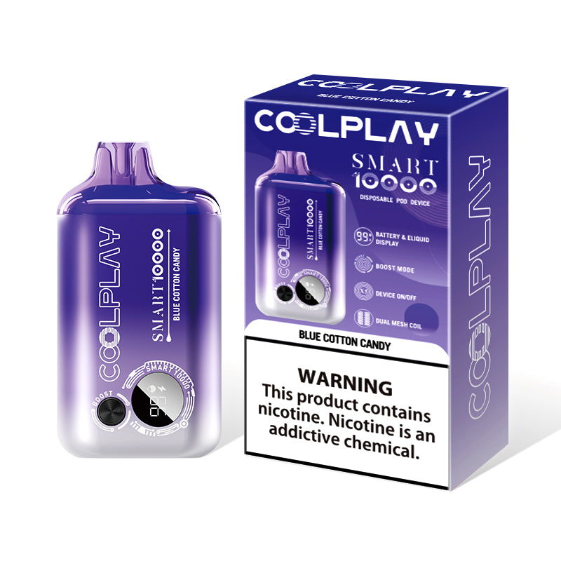 Coolplay Smart 10000 Disposable Vape Kit - Blue Cotton Candy | Idea Vape