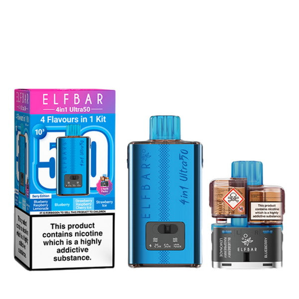 ELF Bar 4-in-1 Ultra 50 Prefilled Pod Kit | 50,000 Puffs | from £10