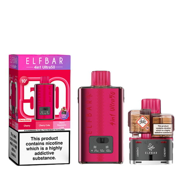 ELF Bar 4-in-1 Ultra 50 Prefilled Pod Kit | 50,000 Puffs | from £10