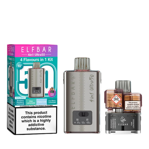 ELF Bar 4-in-1 Ultra 50 Prefilled Pod Kit | 50,000 Puffs | from £10