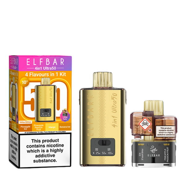 ELF Bar 4-in-1 Ultra 50 Pod Kit | 50,000 Puffs | Idea Vape