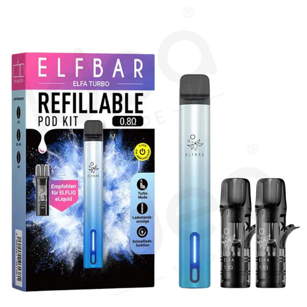 ELF Bar ELFA Turbo Refillable Pod Kit | from 9.99 - IDEA VAPE ELF Bar ELFA Turbo Refillable Pod Kit | from 9.99 - IDEA VAPE