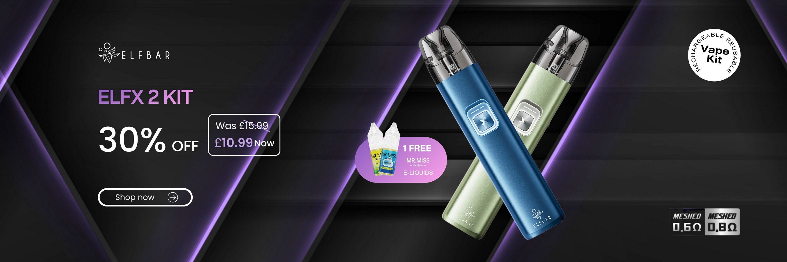 ELF Bar ELFX 2 Pod Kit - 1700mAh 30W