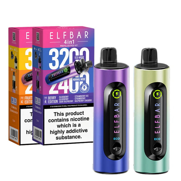 ELF Bar 4-in-1 Pod Vape Kit | 3200 Puffs | £9.99