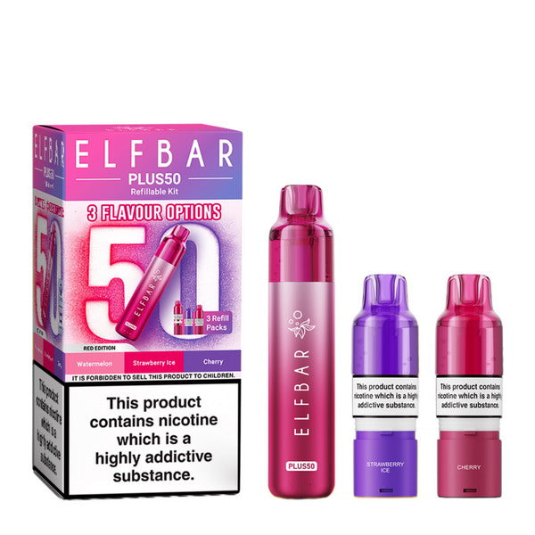 ELF BAR Plus 50 Pod Vape Kit | 50,000 Puffs | 15 Edition Flavours