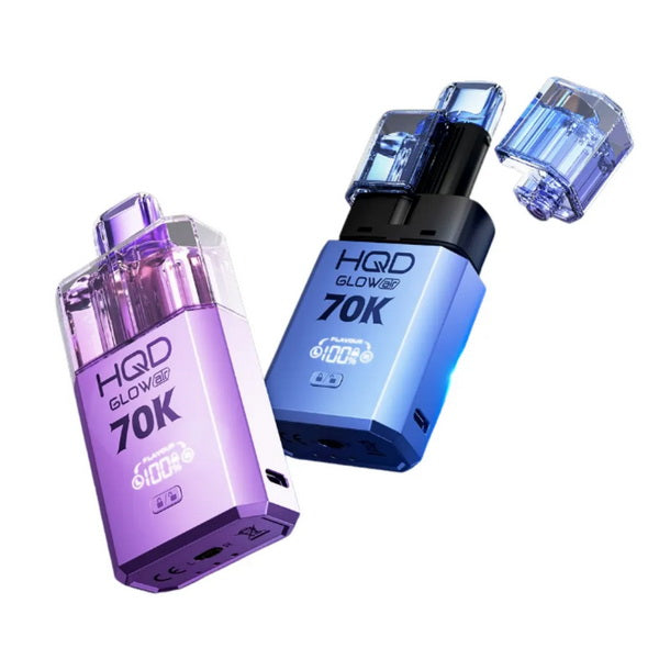 HQD Glow Air 70K Vape Kit | Dual Flavour Switch | 4-Pod System