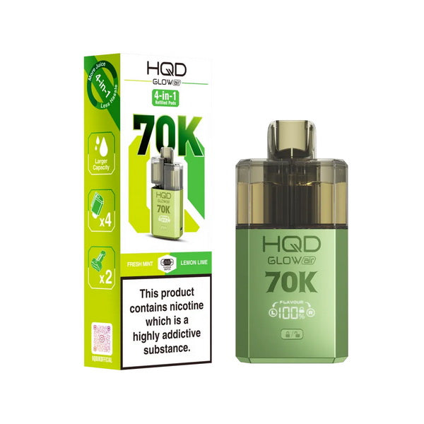HQD Glow Air 70K Vape Kit | 70000 Puffs | 4-Pod System