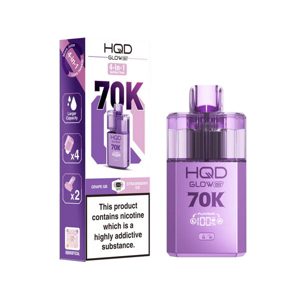 HQD Glow Air 70K Vape Kit | 70000 Puffs | from £11 each