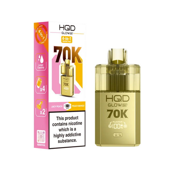 HQD Glow Air 70K Vape Kit | 70000 Puffs | 4-Pod System