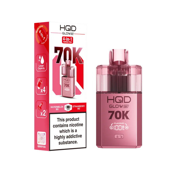 HQD Glow Air 70K Vape Kit | 70000 Puffs | 4-Pod System