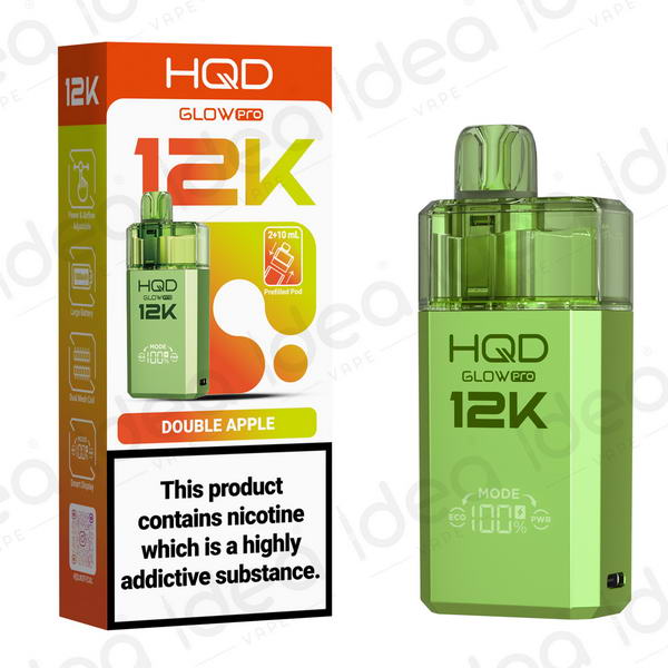 HQD Glow Pro 12K Vape Kit | Double Apple