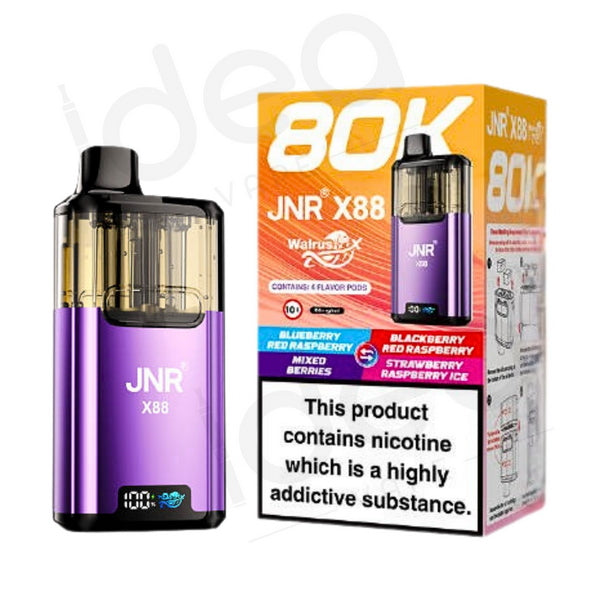 JNR WalrusX X88 80K Prefilled Pod Kit | 20 Flavours | Idea Vape