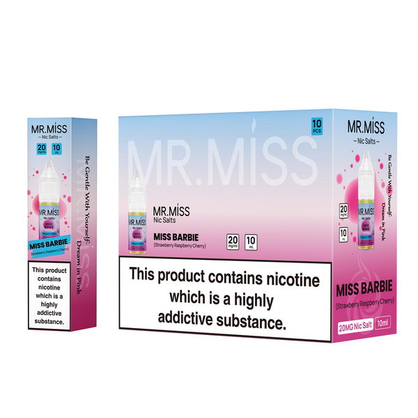 Mr.Miss Nic Salt E-Liquids | 10 PCS