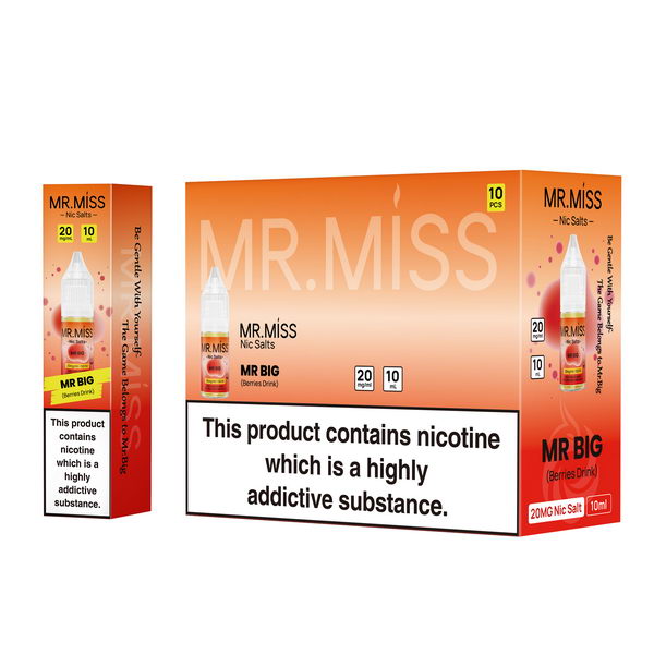 Mr.Miss Nic Salt E-Liquids | 10 PCS