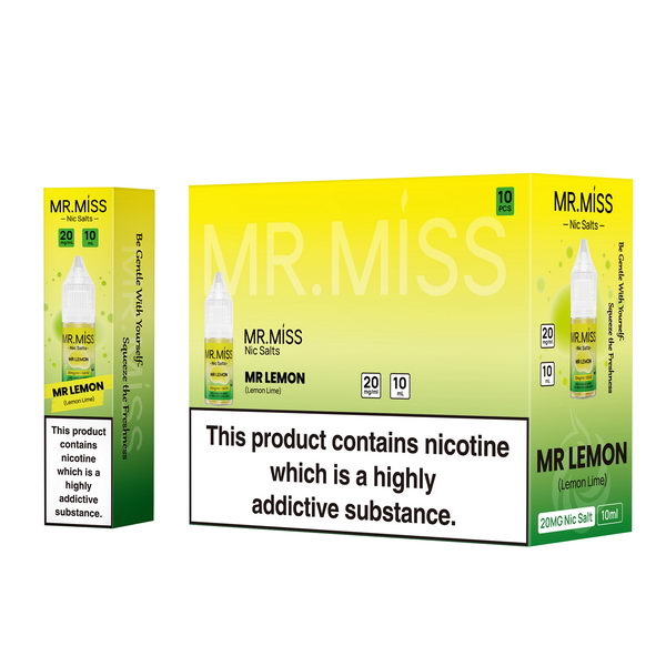 Mr.Miss Nic Salt E-Liquids | 10 PCS
