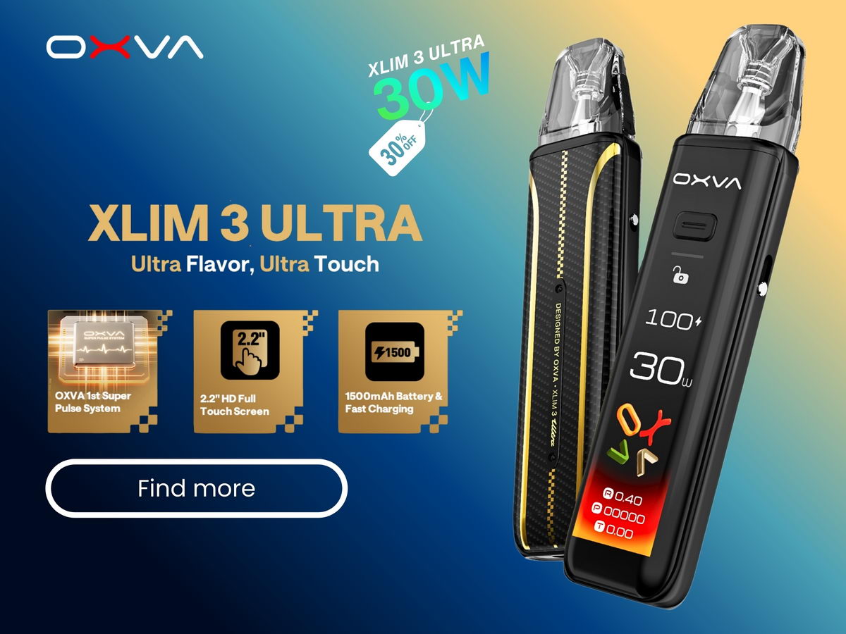 OXVA Xlim 3 Ultra Pod Vape Kit - Touch Screen 30W