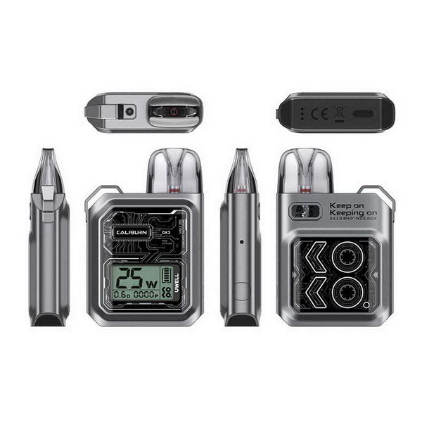 Uwell Caliburn GK3 Pod Vape Kit | Silver | Idea Vape