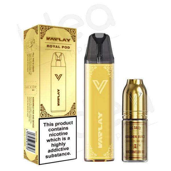 Vaplay Royal Refillable Pod Kit | Free E-liquid | from 7.99 - IDEA VAPE Vaplay Royal Refillable Pod Kit | Free E-liquid | from 7.99 - IDEA VAPE
