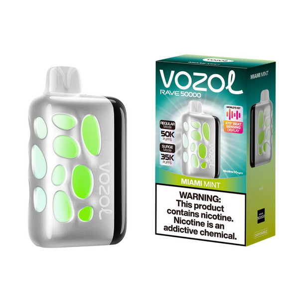 Vozol Rave 50K Vape Kit | Rechargeable