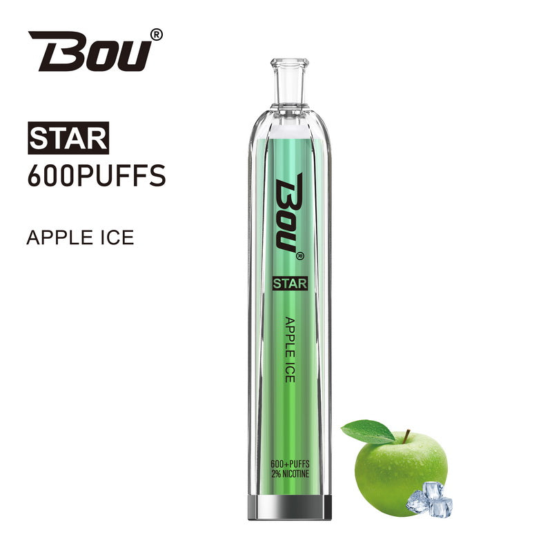 Bou Star 600 Disposable Vape Kit - Apple Ice - Idea Vape