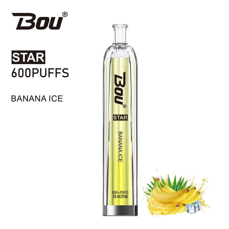 Bou Star 600 Disposable Vape Kit - Banana Ice - Idea Vape