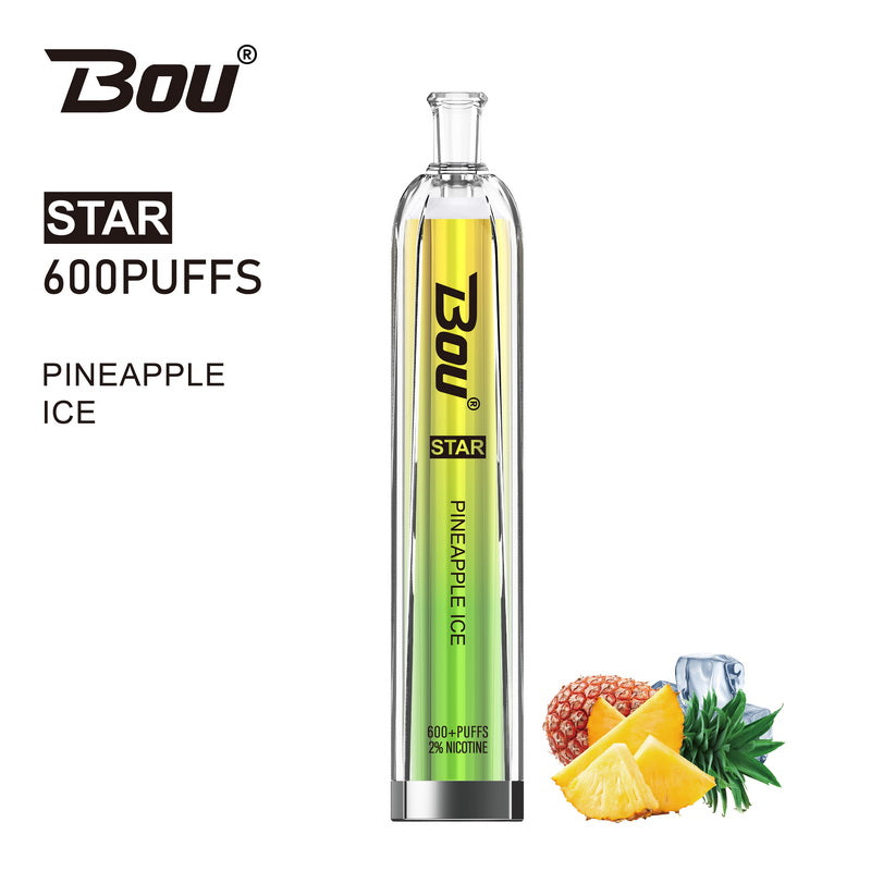 Bou Star 600 Disposable Vape Kit - Pineapple Ice - Idea Vape