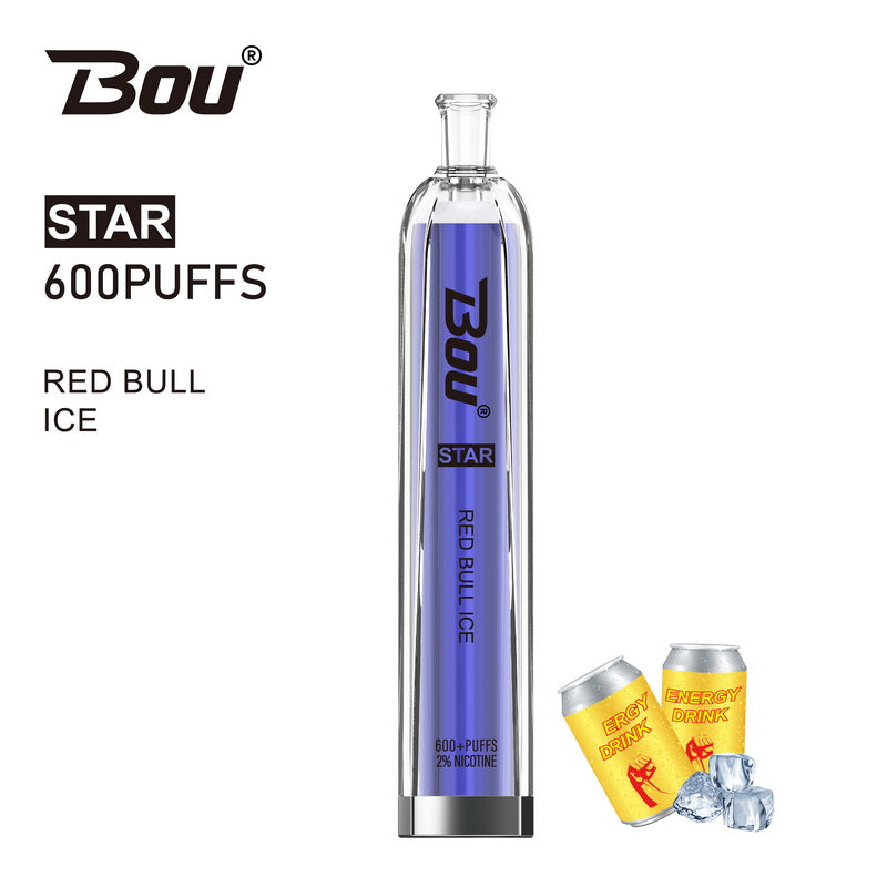 Bou Star 600 Disposable Vape Kit - Red Bull Ice - Idea Vape