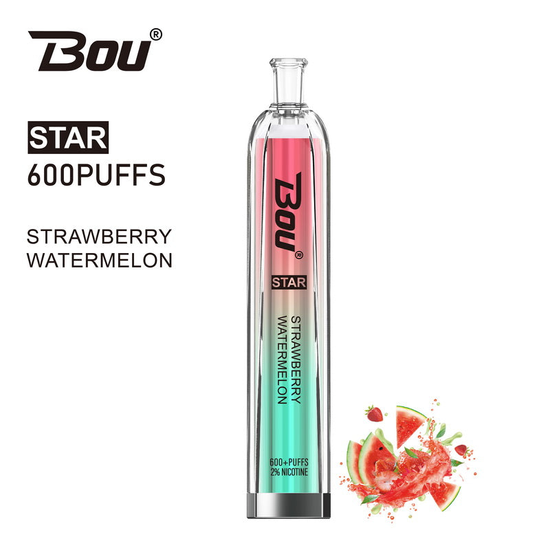 Bou Star 600 Disposable Vape Kit - Strawberry Watermelon - Idea Vape