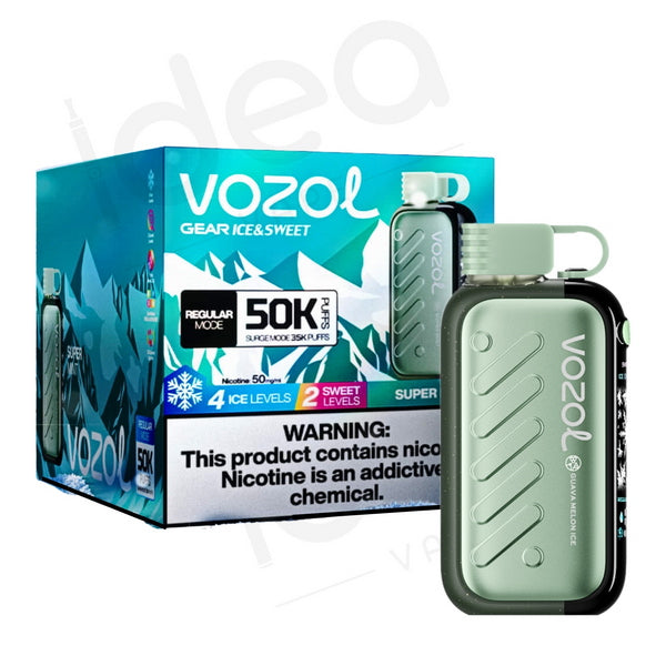 Box of 10 Vozol Gear Ice & Sweet 50K Kits | 1100mAh | Wholesale