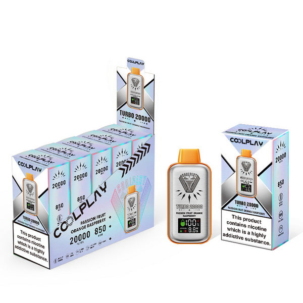 Box of 5 Coolplay Turbo 20000 Vape | 15 Flavours | From £7 each