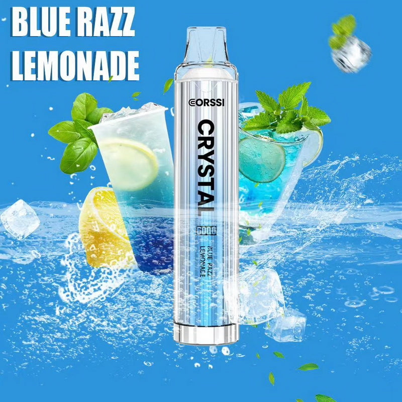 Corssi Crystal 6000 Disposable Vape - Blue Razz Lemonade - Idea Vape