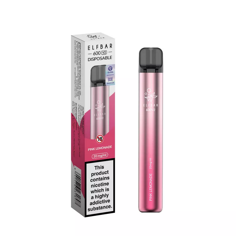 ELF Bar 600 V2 Disposable Vape Kit - Pink Lemonade | Idea Vape