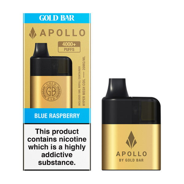 Gold Bar Apollo 20K Pod Vape Kit | Next Day Delivery