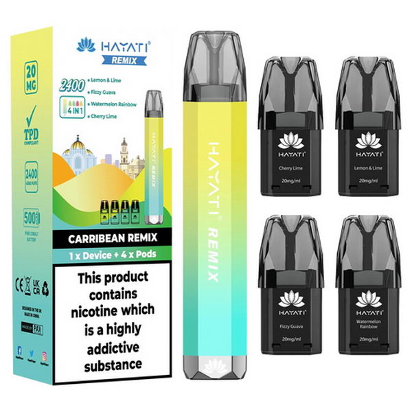 Hayati Remix 4-in-1 2400 Vape Kit | 2400 Puffs | 8.99 - IDEA VAPE Hayati Remix 4-in-1 2400 Vape Kit | 2400 Puffs | 8.99 - IDEA VAPE