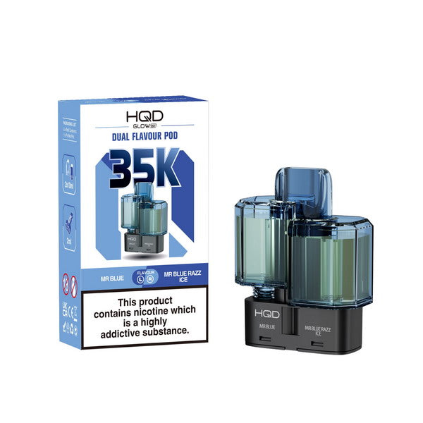 HQD Glow Air 35K Refill Pods | Compatible with Glow Air 70K Kit