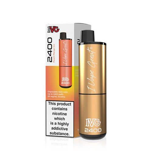 IVG 2400 Disposable Vape Kit - Peach Mango Ice | Idea Vape