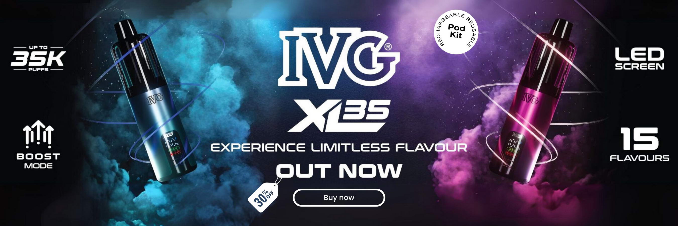 IVG XL 35K Prefilled Pod Kit | 35000 Puffs