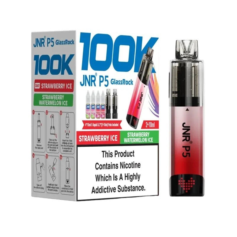 JNR P5 GlassRock 100K Vape Kit | 15 Flavours | 1900mAh