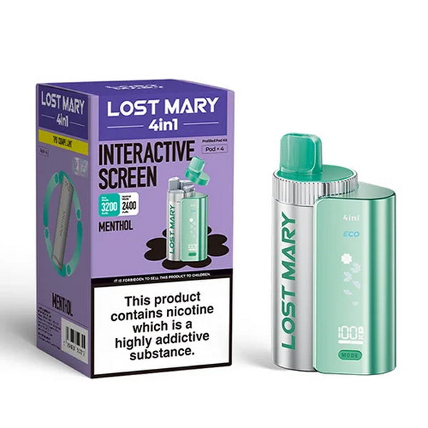 Lost Mary 4-in-1 Rechargeable Vape Kit | 3200 Puffs | £9.99
