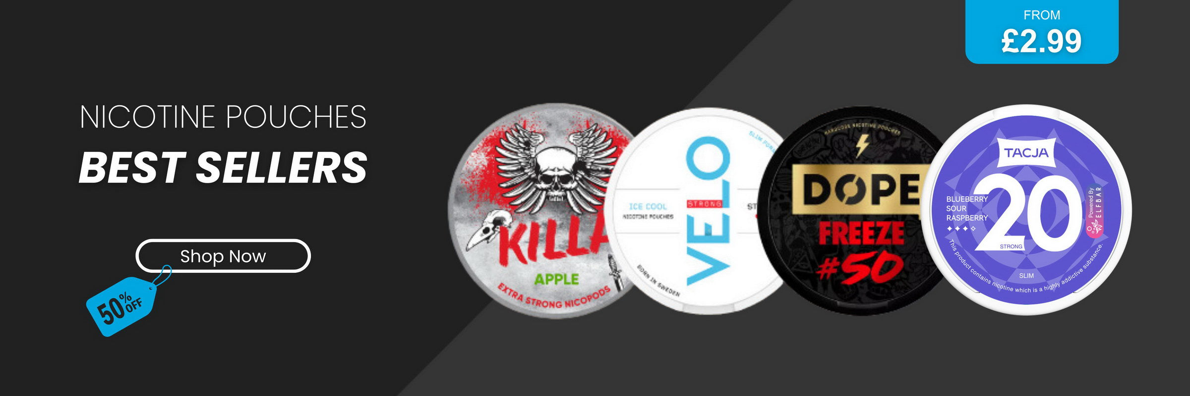 No.1 Nicotine Pouches Online Shop | Next Day UK Delivery