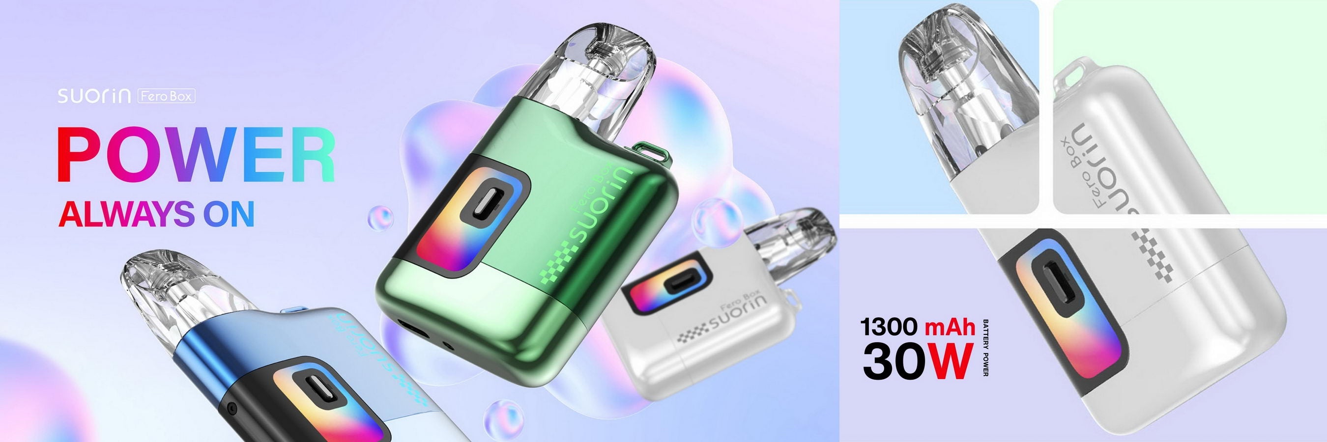 Suorin Fero Box Vape Kit | 1300mAh 30W | 6 Colours