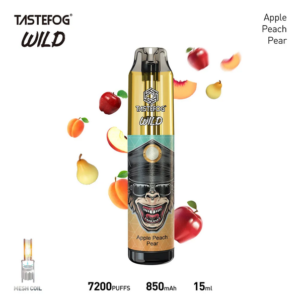Tastefog Wild 7200 Disposable Vape Kit - Apple Peach Pear - Idea Vape