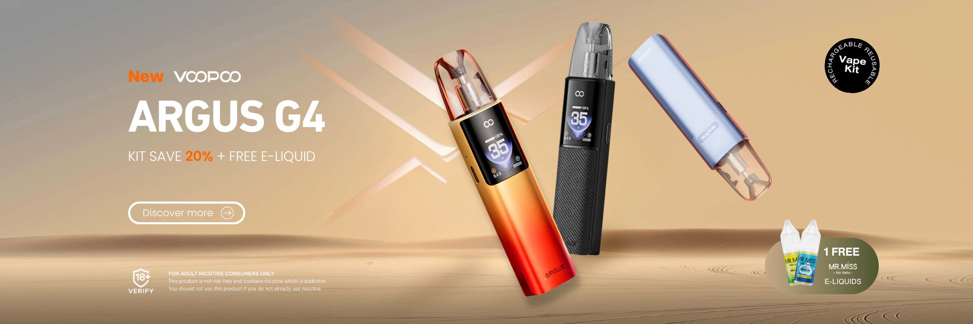 VooPoo Argus G4 Kit - 30% OFF