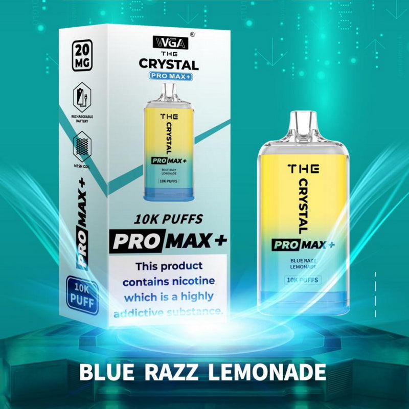 THE Crystal Pro Max Plus 10000 Disposable Vape Kit - Blue Razz Lemonade | Idea Vape