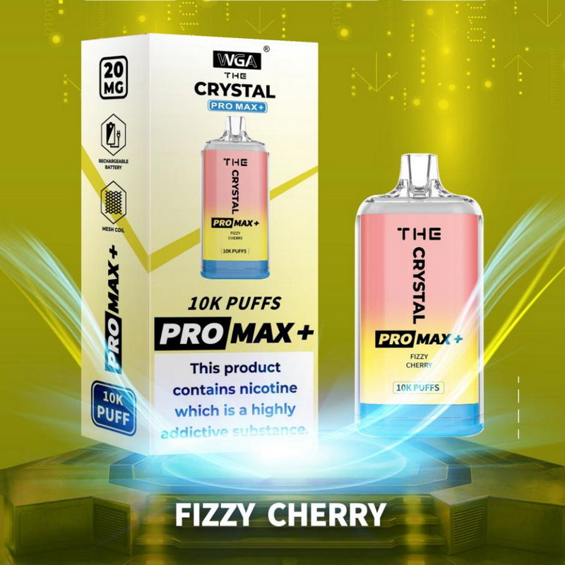 THE Crystal Pro Max Plus 10000 Disposable Vape Kit - Fizzy Cherry | Idea Vape