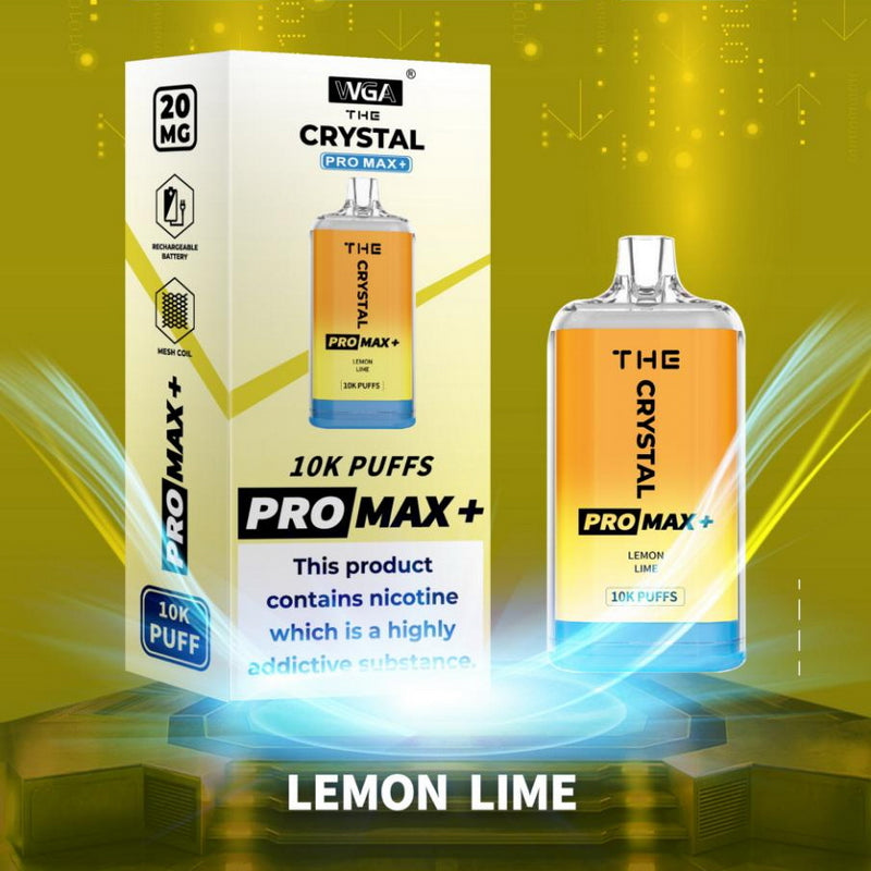 THE Crystal Pro Max Plus 10000 Disposable Vape Kit - Lemon Lime | Idea Vape