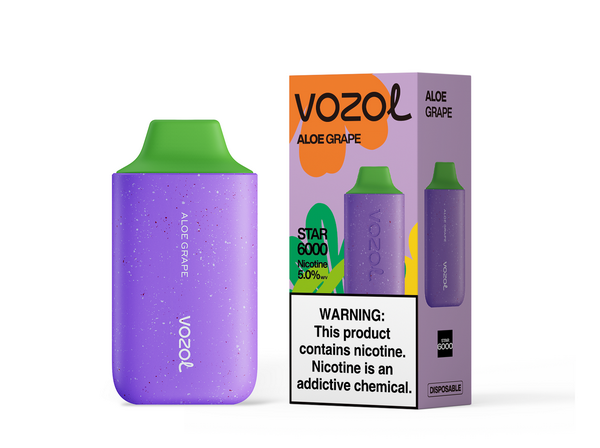 Vozol Star 6000 Disposable Vape Kit - Aloe Grape - Idea Vape