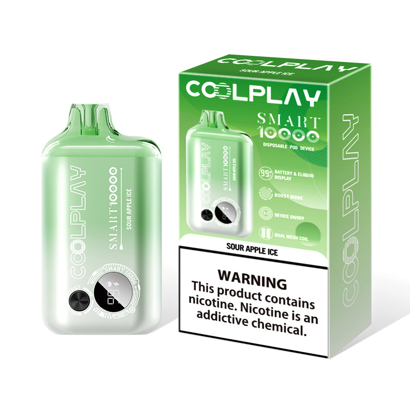 Coolplay Smart 10000 Disposable Vape Kit - Sour Apple Ice | Idea Vape