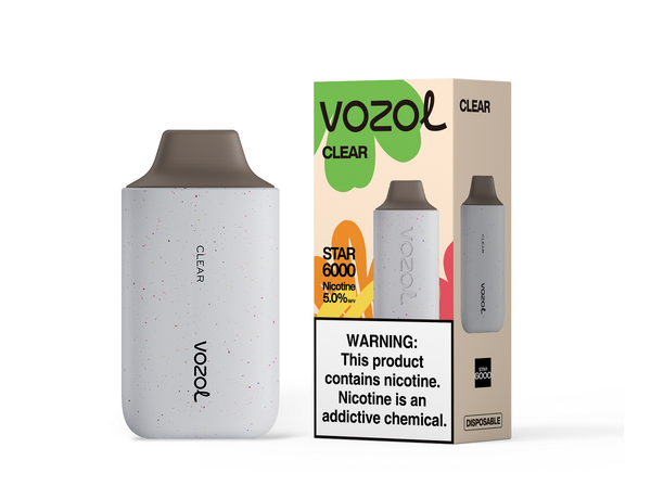 Vozol Star 6000 Disposable Vape Kit - Clear - Idea Vape